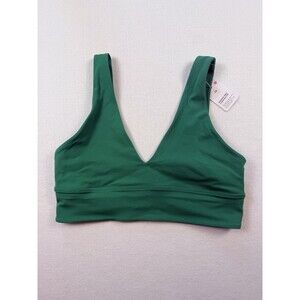 NWT Lululemon Align V-Neck Bra Raceway Green Size 12 A/B cup